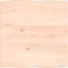 vidaXL Tischplatte 60x60x2 cm Massivholz Eiche Unbehandelt Baumkante 363869 Bild 2