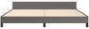 vidaXL Bettgestell mit Kopfteil ohne Matratze Grau 200x200 cm 347523 Bild 5
