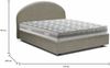 Dmora Amida Doppelbett, Bettkasten mit Stoffbezug, 100 % Made in Italy, Öffnung vorne, inklusive Matratze 160 x 190 cm, Taupe Bild 3