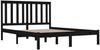 vidaXL Massivholzbett Schwarz Kiefer 200x200 cm [3103867] Bild 4