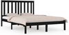 vidaXL Massivholzbett Schwarz Kiefer 200x200 cm [3103867] Bild 2