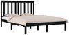 vidaXL Massivholzbett Schwarz Kiefer 200x200 cm [3103867] Bild 3