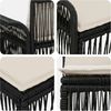 vidaXL Gartensofa-set 11 pcs Schwarz und Cremeweiß Poly-Rattan 3435028 Bild 5