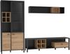 Wohnwand >Hialeah< in Riviera Eiche - 277,2x193,9x40,2cm (BxHxT) Bild 2