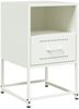 vidaXL Nachttische 2 Stk. Weiß 36x39x60,5 cm Stahl 846565 Bild 5