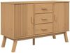 vidaXL Sideboard OLDEN Braun 114x43x73,5 cm Massivholz Kiefer 358597 Bild 2