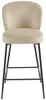 Vente-unique - POLPONA Barhocker SamtStoff Beige - B 56 cm x H 96,5 cm x L 44 cm Bild 4