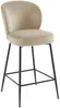 Vente-unique - POLPONA Barhocker SamtStoff Beige - B 56 cm x H 96,5 cm x L 44 cm Bild 5