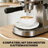 HOMELUX Tasse 12 Stück Tassen Set 200ml Kaffeetassen Cappuccinotassen Teetasse Weiß, 12-tlg, Keramik, Mokkatasse für 6 Personen mit Untertassen, Spülmaschinenfest Bild 3