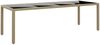 vidaXL Gartentisch mit Glasplatte Beige Poly Rattan 310594 Bild 1