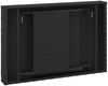 vidaXL Beistelltisch Klappbar Schwarz 60x40x38 cm Poly Rattan 319408 Bild 5