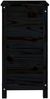 vidaXL Pflanzkübel Schwarz 40x40x78 cm Massivholz Kiefer 825279 Bild 4