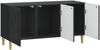 vidaXL TV-Schränk 99 x 34,5 x 50 cm Schwarz Holzwerkstoff 895176 Bild 2