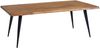 Couchtisch 110x60x40cm Sheesham Massivholz Baumkante Metallgestell Modern Bild 2
