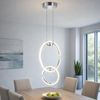 LED Hängeleuchte, 2 flammig, Ringe, neutralweiß, H 230cm Bild 2