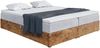 MEBLINI Boxspringbett LOFTY BOX 180x220 cm mit Bettkasten - H3/Hellgrau Samt Polsterbett - Doppelbett mit Topper & Taschenfederkern-Matratze Bild 1