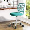 Höhenverstellbarer Bürostuhl Türkis Ergonomisch Stoffsitz Bild 2