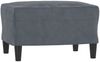 vidaXL Sessel mit Hocker Dunkelgrau 60 cm Samt 3201165 Bild 5