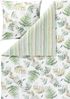 Estella Kuschel Flanell Bettwäsche 155x220 Fern Leaves Blätter Wende grün 4469-530 Bild 2