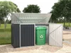 Vente-unique - ILARIO Gartenhaus Metall Grau - B 97 cm x H 112 cm x L 235 cm Bild 2
