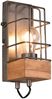 meineWunschleuchte Wandleuchte 'TINCO' 1-flammig, Holz/Metall Silber, Höhe 22,5cm Bild 2