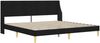 vidaXL Bettgestell mit Matratze Schwarz 180 x 200 cm Polyester 3414751 Bild 4