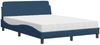 vidaXL Bett mit Matratze "Dover" Blau 120x200 cm Stoff 3208370 Bild 2