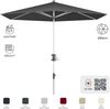 KNIRPS APOLL 290 cm rund Balkonschirm 7 Farbvarianten Sonnenschirm 900 Natur Bild 2