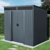 Pergart Metall Gerätehaus Lüttich 65, 184 x 139 x 180 cm(BxTxH), 3m², Anthrazit Bild 5