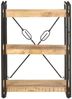 vidaXL Bücherregal 3 Fächer 60x30x80 cm Mango Massivholz 320618 Bild 2