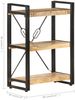 vidaXL Bücherregal 3 Fächer 60x30x80 cm Mango Massivholz 320618 Bild 5