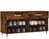 vidaXL Schuhbank Räuchereiche 102x35x55 cm Holzwerkstoff 829721 Bild 3