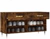 vidaXL Schuhbank Räuchereiche 102x35x55 cm Holzwerkstoff 829721 Bild 4