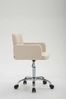 Arbeitshocker ZÜRICH - 60x52x75cm, Kunstleder, Creme | Arbeitsstuhl Drehhocker Rollhocker Bürohocker Bild 2