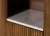 Hochschrank Mango 55 x 30 x 190 braun lackiert / Marmor weiß BARCELONA #253 Bild 3