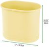 Mülleimer oval Metall gelb Abfalleimer Bad Büro 30cm rostfrei mDesign Bild 2
