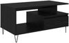 vidaXL Couchtisch Schwarz Eichen-Optik 90 x 49 x 45 cm Holzwerkstoff 882716 Bild 2