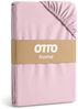 OTTO home Spannbettlaken PHYSALIS in BASIC und PREMIUM Qualität, 100% Baumwolle, Jersey (160 g/m), Gummizug: rundum, (1 Stück), für Matratzen bis 18 cm Höhe, Bettlaken, Spannbetttuch, pflegeleicht Bild 3