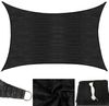 Sonnensegel Anthrazit/Schwarz Rechteck 2x4m Schatten UVSchutz Wetterfest Outdoor Bild 2