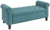 HOMCOM Polsterbank Flurbank mit Stauraum für Schlafzimmer (Sitzbank, 1-St, Bettbank), Grün, 126 x 48,5 x 57 cm Bild 2