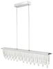 WILGOON LED Pendelleuchte 38W Kristall Pendelleuchte Esszimmer Kronleuchter 180 cm Dimmbar, LED fest integriert, Kaltweiß, Naturweiß, Warmweiß, LED Hänge Leuchte Kristall Pendel mit Fernbedienung, Höhe verstellbar Bild 2