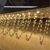 WILGOON LED Pendelleuchte 38W Kristall Pendelleuchte Esszimmer Kronleuchter 180 cm Dimmbar, LED fest integriert, Kaltweiß, Naturweiß, Warmweiß, LED Hänge Leuchte Kristall Pendel mit Fernbedienung, Höhe verstellbar Bild 3