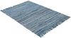 carpetfine 'Kelim Chindi' Teppich, Wendeteppich, rechteckig, Höhe: 6 mm, handgewebt, mit Fransen, Blau, 160x230 cm Bild 3