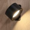 HAC24 Wandleuchte LED Akku Wandlampe Schwarz Warmweiß 3 Leuchtstufen, LED fest integriert, Wiederaufladbar, mit Magnet, 360° Bild 3