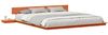 vidaXL Bettgestell Braun 200 x 200 cm Holz 872388 Bild 2