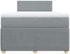 vidaXL Boxspringbett mit Matratze Hellgrau 120x200 cm Stoff 3287416 Bild 4