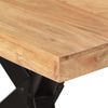 vidaXL Esstisch Schwarz 180x90x77 cm Massivholz Akazie 351642 Bild 5