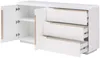 Vente-unique - NURINI Sideboard Holz, Platte Weiß - B 39,6 cm x H 80 cm x L 160 cm Bild 4