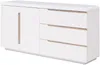 Vente-unique - NURINI Sideboard Holz, Platte Weiß - B 39,6 cm x H 80 cm x L 160 cm Bild 3