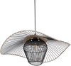 'Lunga' Hängeleuchte Rattan schwarz beige, 60 x 60 x 110 cm Bild 5